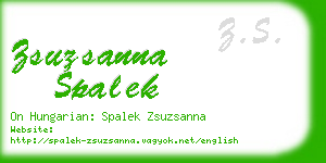 zsuzsanna spalek business card